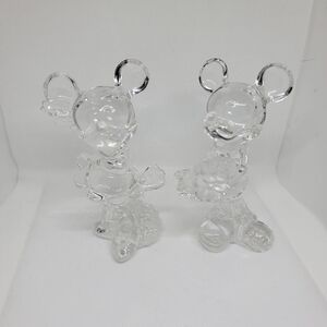 Lenox Fine Crystal MICKEY And MINNIE Mouse Pair Of Figures Made In Germany